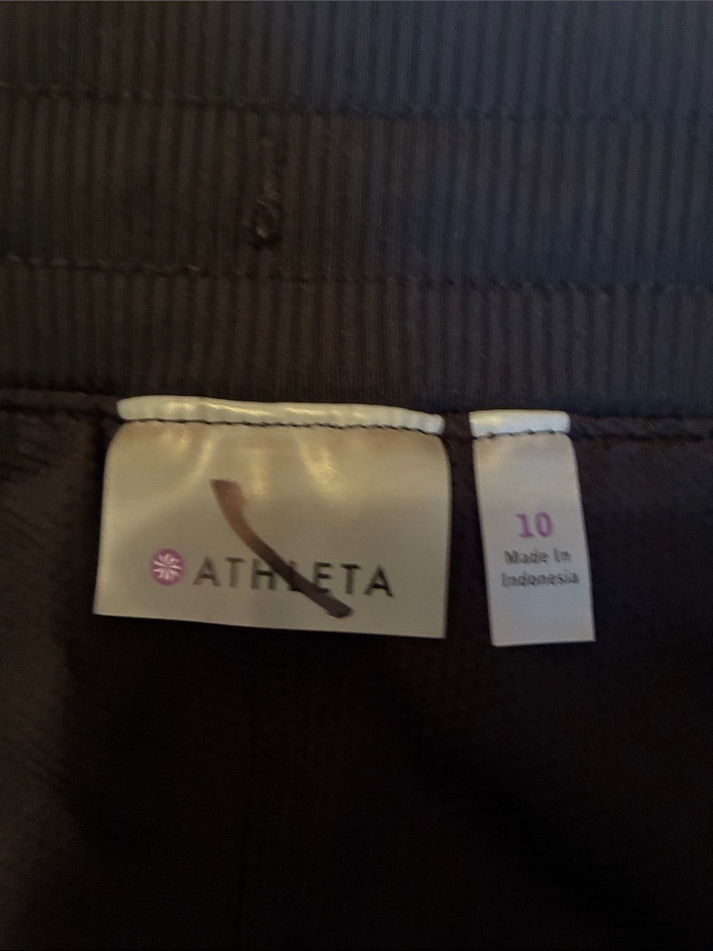 Athleta Trekkie Skort Black zip pockets Sz 10 - Picture 4 of 8